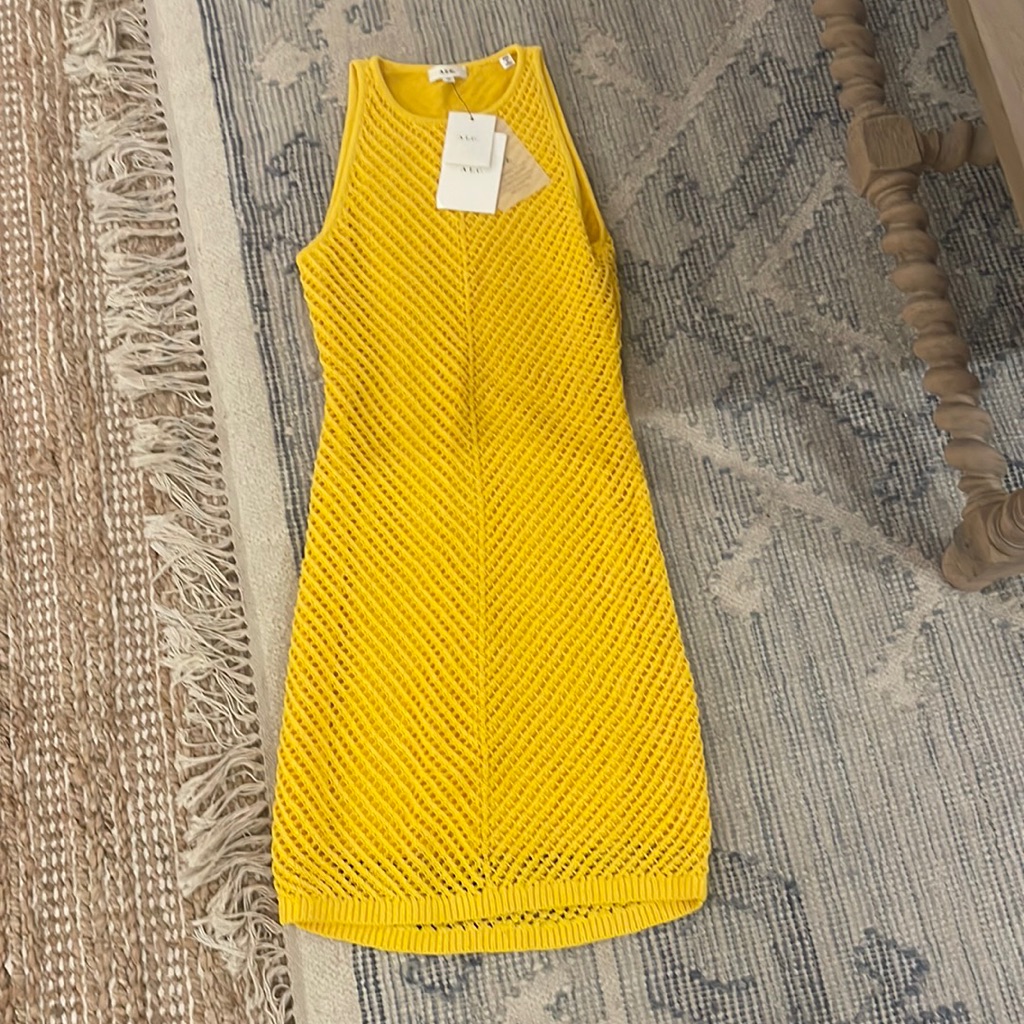 Brand New Alc Yellow Dress